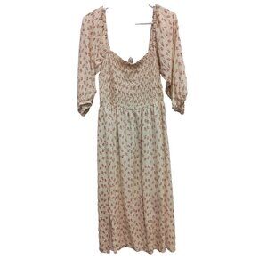 white christmas dresses WAYF Desi Corset Midi Dress MSRP $128 main image 0
